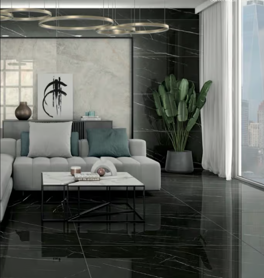 24x48 Classentino Marble Centurio Black Polished- Sold by Ctn