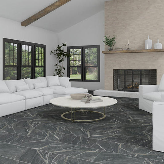 12"x24"  Foyer Polished Steely - Sold by ctn