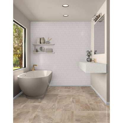3x6 Vitruvian Light Gray Glossy Subway Tile - Sold by Ctn