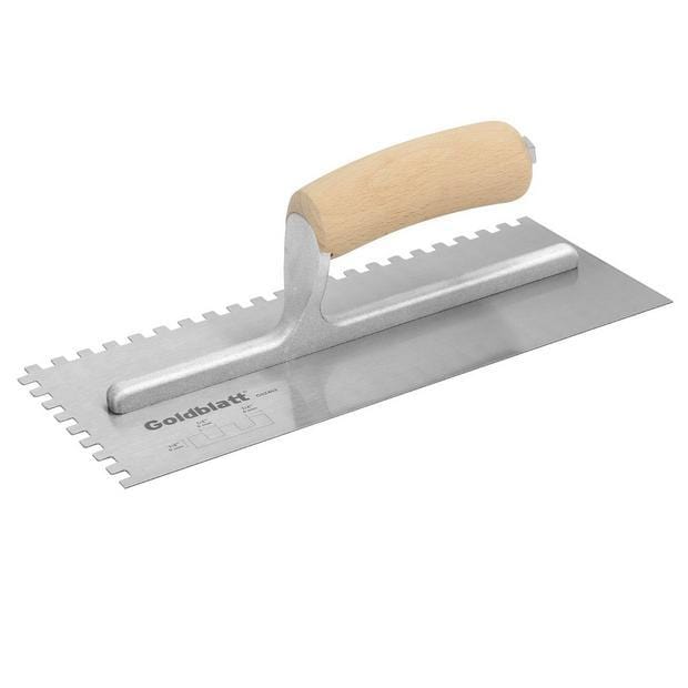 Wood Handle Trowel U Notch-1/4x1/4x1/4 - Mezquite Installations