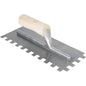Wood Handle Trowel Square Notch-1/2x1/2x1/2 - Mezquite Installations