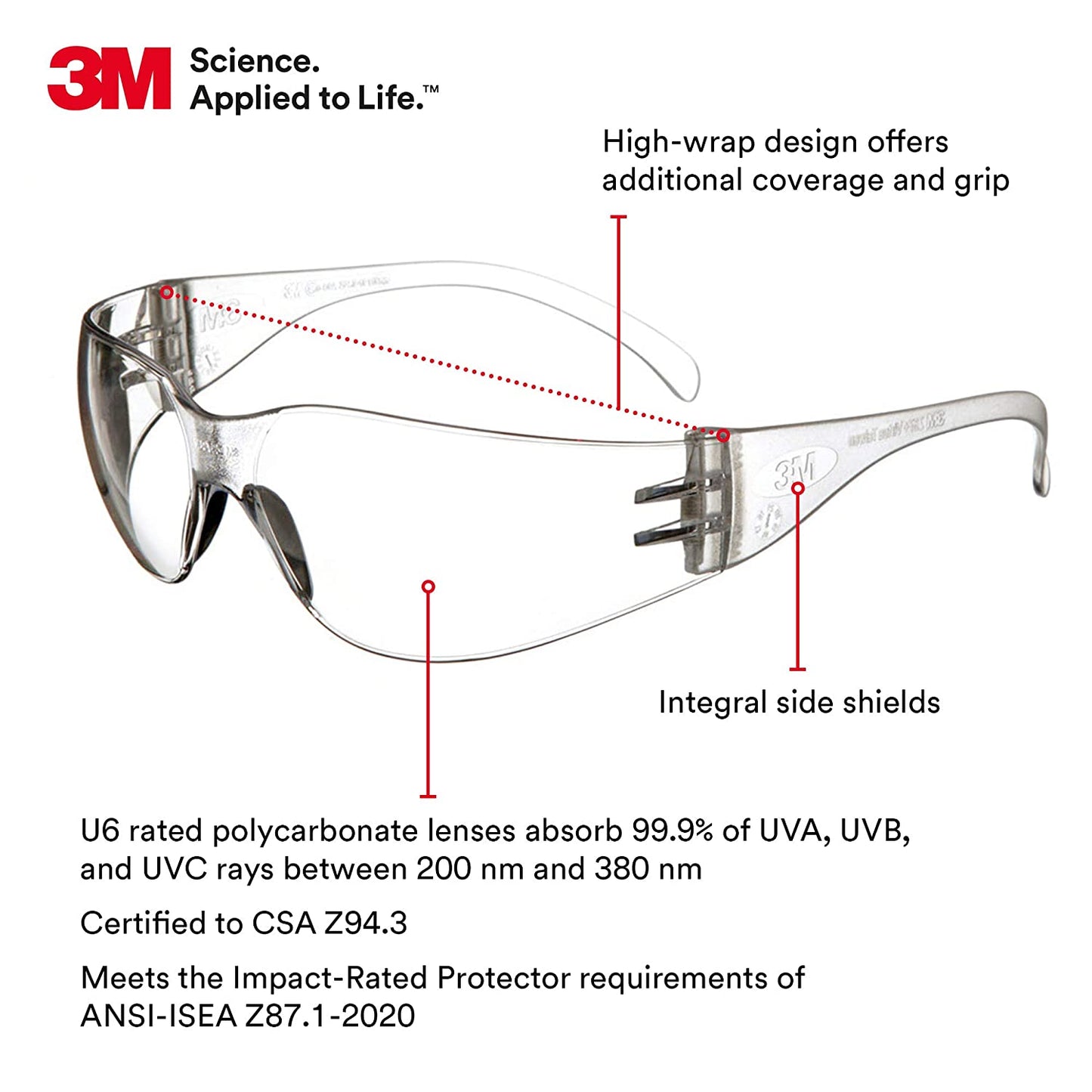 3M Safety Glasses (Clear)