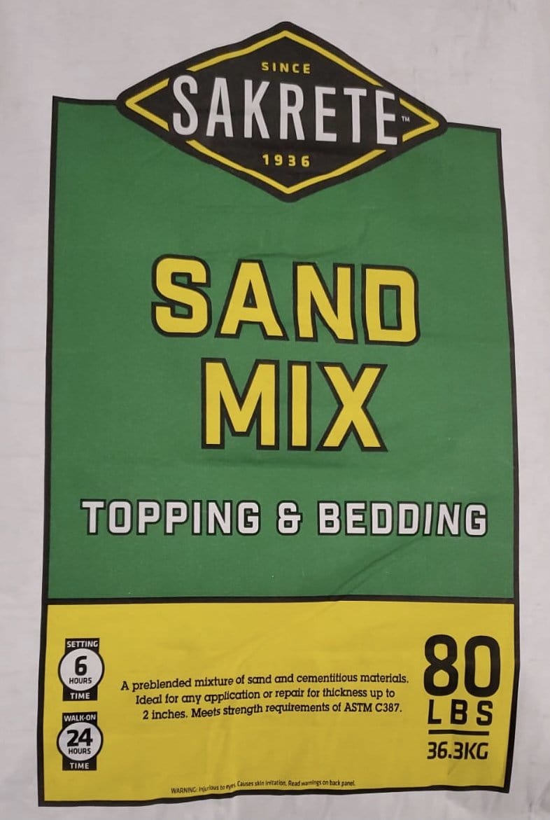 Sakrete Sand Mix - 80 lbs - Mezquite Installations