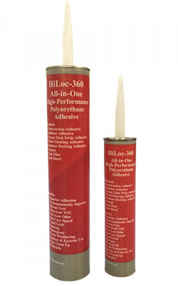 HiLoc-360 All-in-One High-Performance Polyurethane Adhesive - 10 Oz. Cartridge
