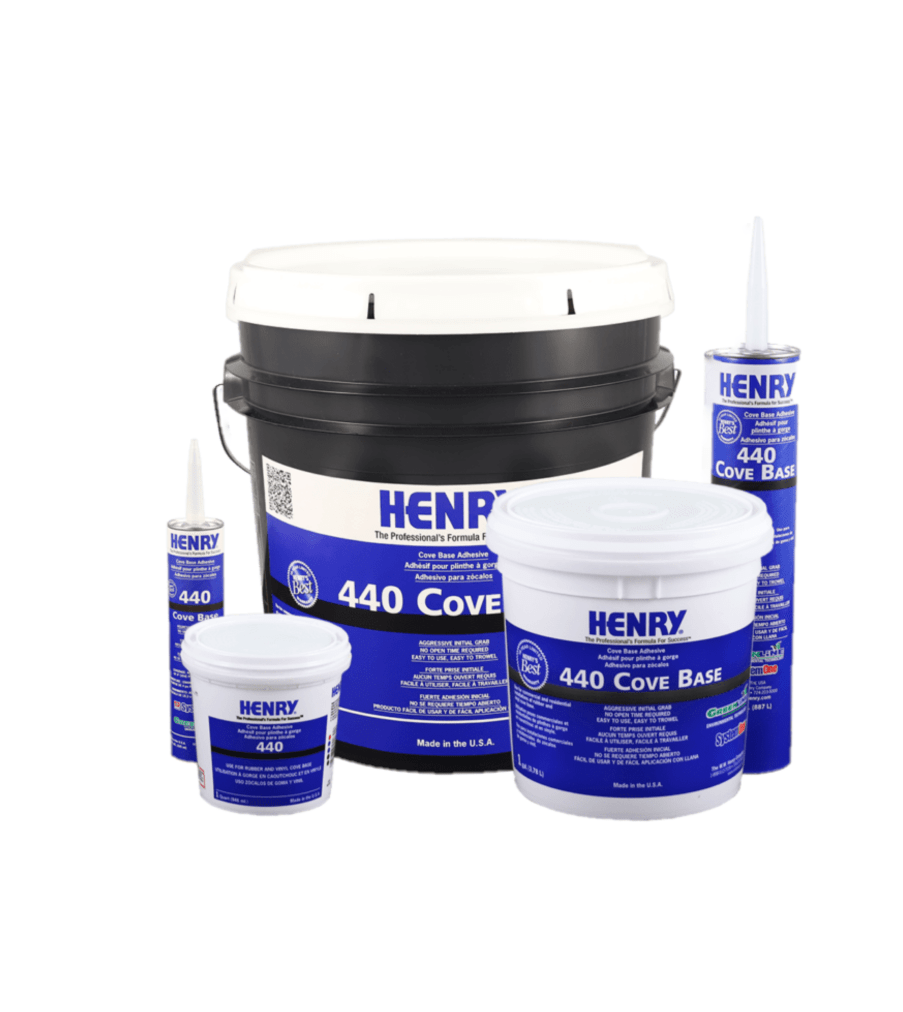 HENRY® 440 Cove Base Adhesive - Mezquite Installations