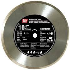 Grip-Rite - 10-in Wet or Dry Continuous Diamond Circular Saw Blade - Mezquite Installations
