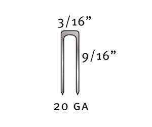 Powerhold- 9/16" Premium Pad Staples PH-5418D - Mezquite Installations